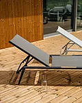 Livoutdoor terrassimööbel polo päevitustool antratsiit 96