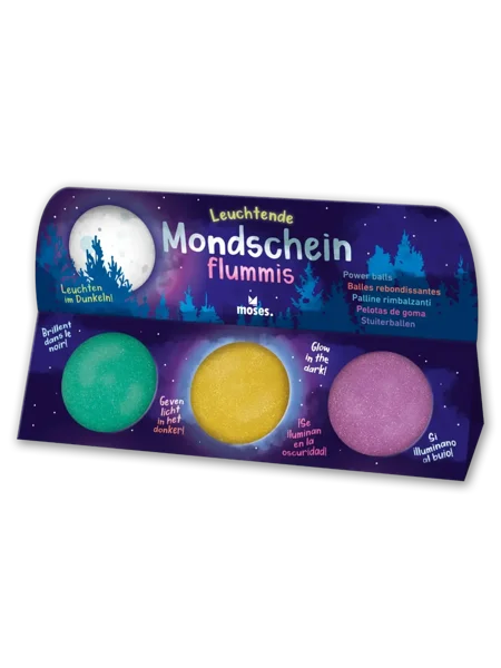 Pimeduses helendavate põrkepallide komplekt