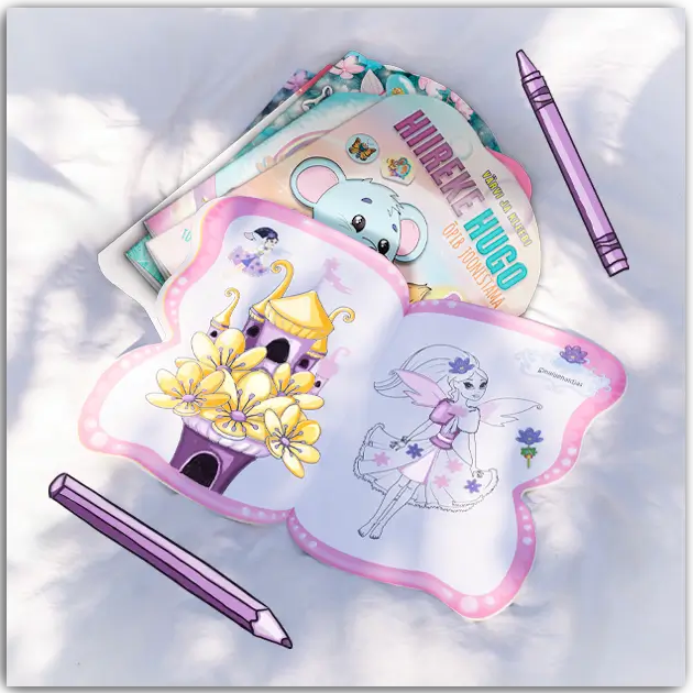 Erikujulised värviraamatud