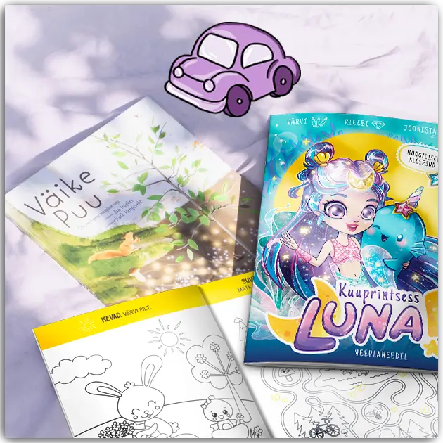 Vaata lasteraamatuid, väviraamatuid ja tegelusraamatuid 5-aastastele