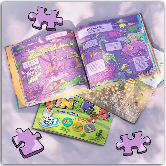 Vaata lasteraamatuid, värviraamatuid ja tegelusraamatuid 6-aastastele