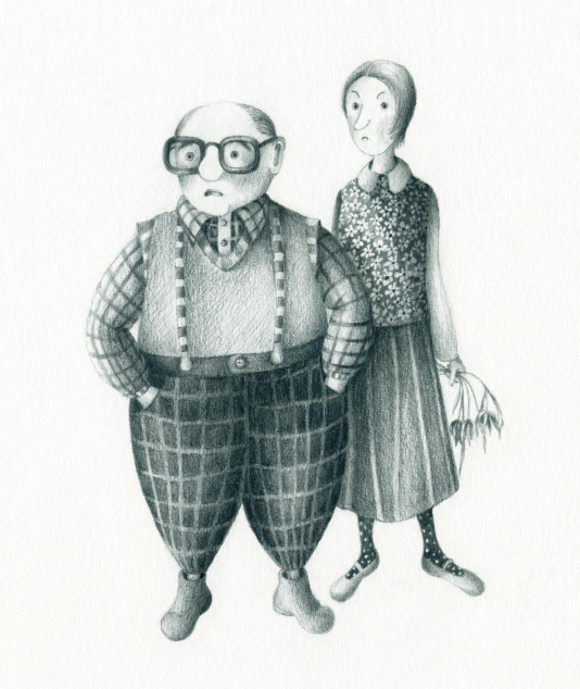 Illustratsioonid. Mari Sagur "Armastav paar". Grafiit