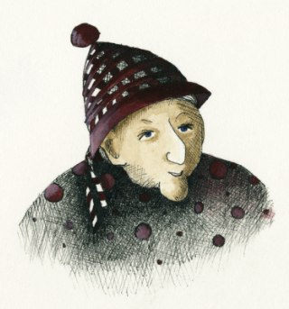 Illustratsioonid. Mari Sagur "Lugupeetud nõiarahvas I, II, III. Tindipliiats, akvarell