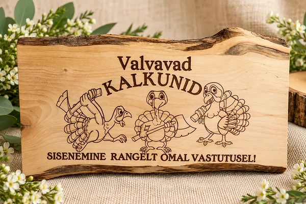 Puidust sildid ja graveeringud