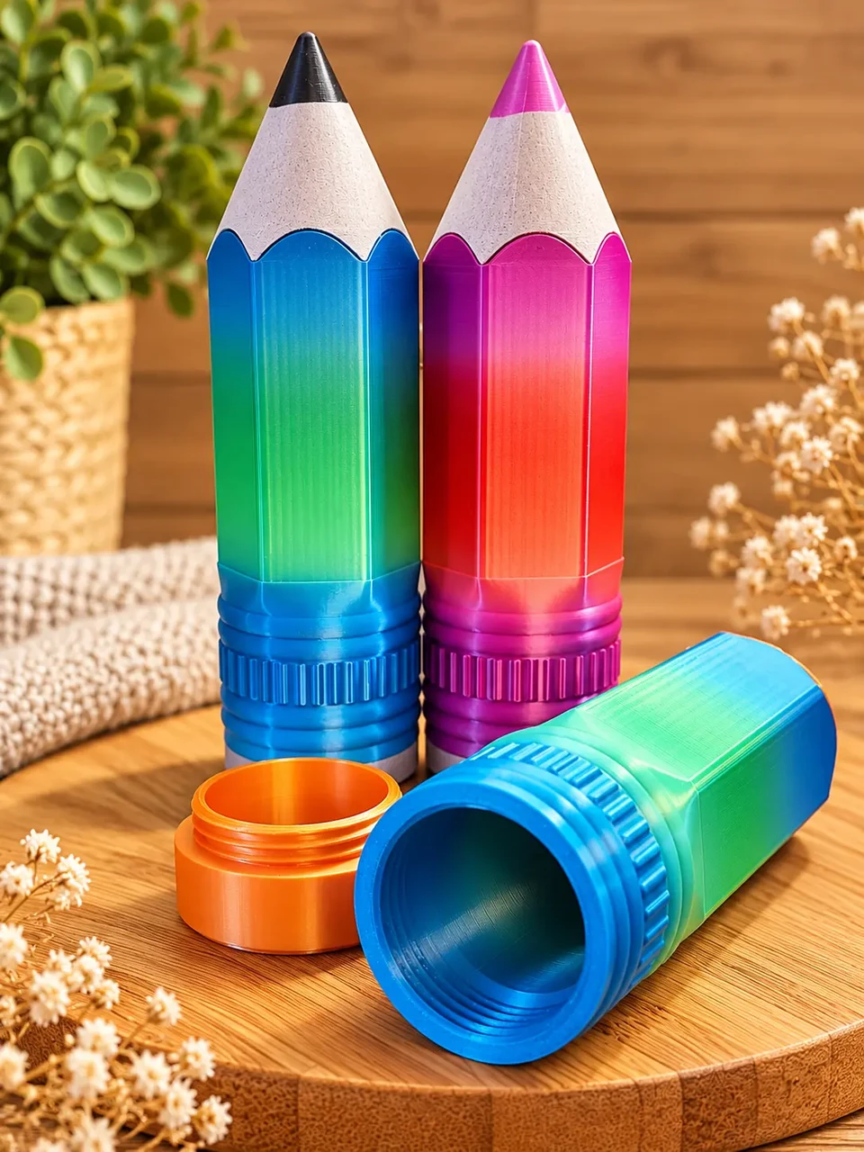 Vrvilised 3D-prinditud pinalid