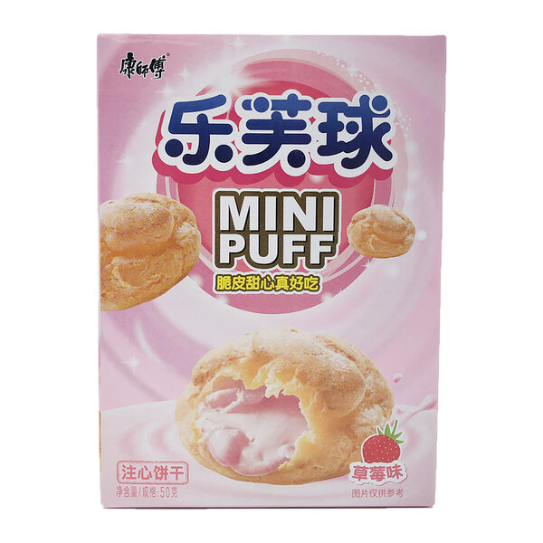 Masterkong cream puff strawberry flavour