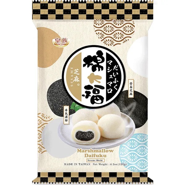 Royal family marshmallow daifuku sesame mochi 120g