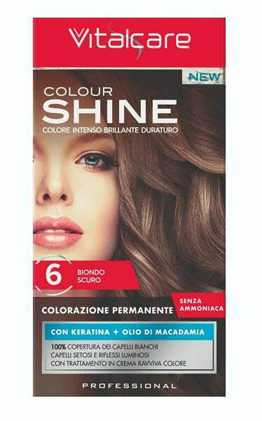 Vitalcare colour shine juuksevärv 6 tume blond