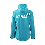 Isamaa cool w naiste softshell atoll blue suur logo seljal