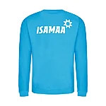 Isamaa jh030 unisex kapuutsita pusa hawaiian blue suur logo seljal