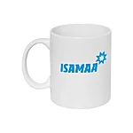 Isamaa klassikaline valge kruus väike logo