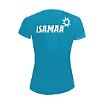 Isamaa sporty w naiste spordisärk aqua suur logo seljal