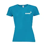 Isamaa sporty w naiste spordisärk aqua väike logo ees vasakul