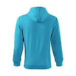 Isamaa trendy zipper meeste kapuutsi ja lukuga pusa atoll blue ilma trükita seljal