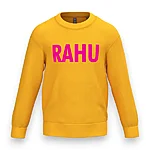 Rahumäe põhikool laste kollane pusa logo roosa eest