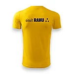 Rahumäe põhikool laste kollane spordisärk logo must tagant