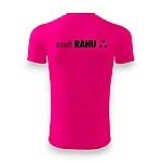 Rahumäe põhikool laste magenta spordisärk logo must tagant