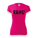 Rahumäe põhikool naiste magenta spordisärk logo must eest