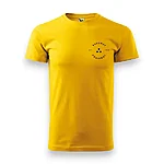 Rahumäe põhikool unisex kollane särk logo must eest