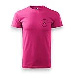 Rahumäe põhikool unisex magenta särk logo must eest