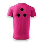 Rahumäe põhikool unisex magenta särk logo must tagant