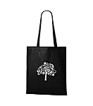 Tallinna tondi kool logoga õpilaste must tote bag wear print 1