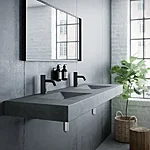 7402061 7402261 silhouet touchless public matt black basin miljoe double