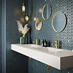 7402079 7402279 silhouet touchless public brushed brass basin miljoe double