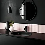 7402261 silhouet touchless  matt black basin miljoe