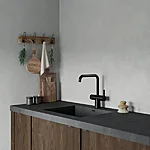 7406261 silhouet touchless  matt black kitchen miljoe