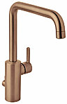 7408187 silhouet kitchen with diverter brushed copper