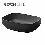 K677 013 larga 50x38 countertop washbasin anthracite mat rectangular side rocklite,qnumpq2lq3gxrsaoz6q