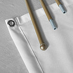 Removable aluminium hanging rods with golden finish (2 x 170 cm)