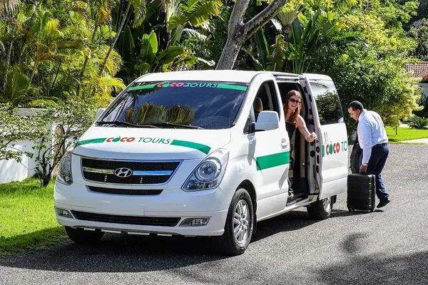 Cocotours van used for Santo Domingo airport transfers
