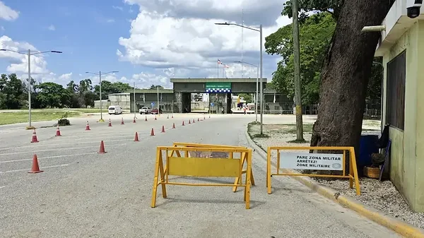 The Belladère-Comendador crossing on the Dominican-Haitian border seen from the Haitian side