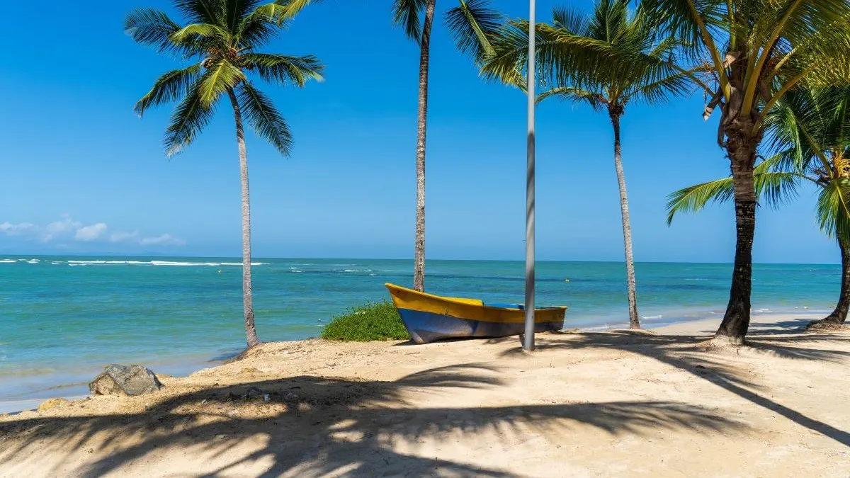 Playa Esmeralda, reachable at the end of  a Cocotours transfer from Santo Domingo to Miches