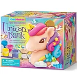 00 04778 1 kidzmaker paint your own mini glitter unicorn bank
