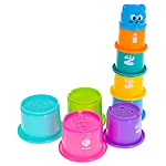 Educational cups tower pyramid numbers and fruits 108440