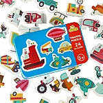 Puzzle in a can vehicles 24 puzzles 158470