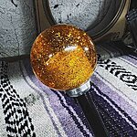 Amber gold metalflake shifter knob