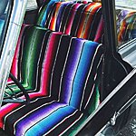 Black multicolor serape 4