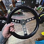 Black steering wheel 1