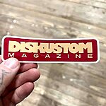 Diskustommagazine logo tan