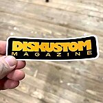 Diskustommagazine logo yellow