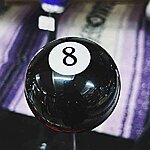 Eight ball shifter knob