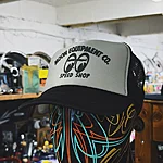 Moon equipped speed shop mesh cap black grey 1