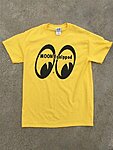 Moon equipped yellow logo tshirt