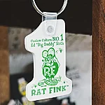 Mooneyes keychain ratfink white 1