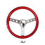 Mooneyes metalflake steering wheel 13 5 red