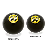 Mooneyes yellow logo black shifter